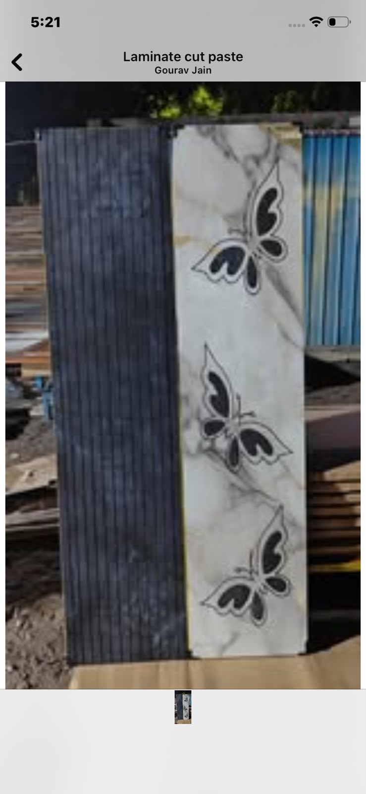 Linear Grooved Laminate Door