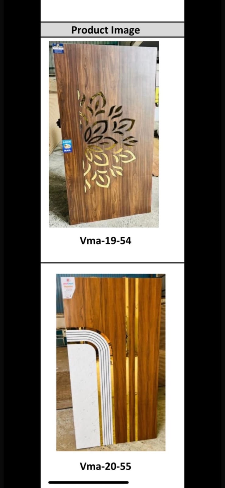 Teak Veneer Polish Door